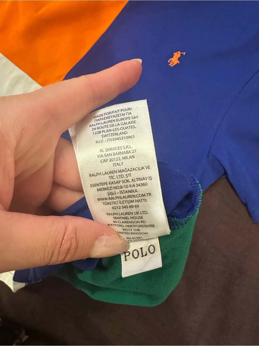 Ralph Lauren Boys Colorblock Tee